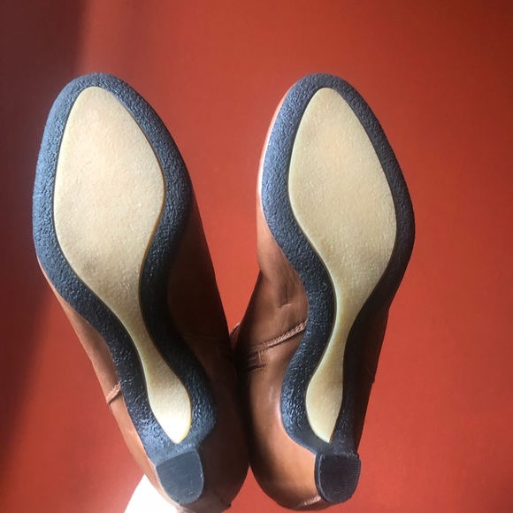 ❤️Sam Edelman Maddox Camel Leather Upper Ankle Booties 8.5 - Picture 9 of 12